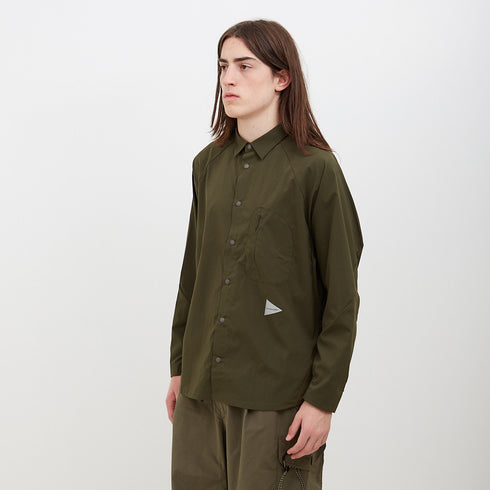 And Wander Fleece Base LS Shirt Khaki 5742254323 Degli Uberti